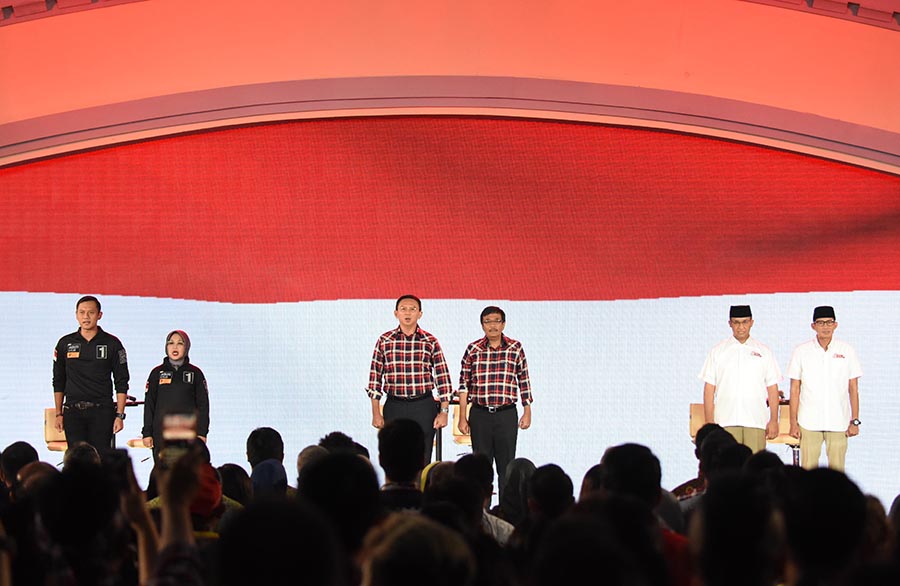 Paslon Cagub dan Cawagub DKI Jakarta Gunakan Hak Pilih