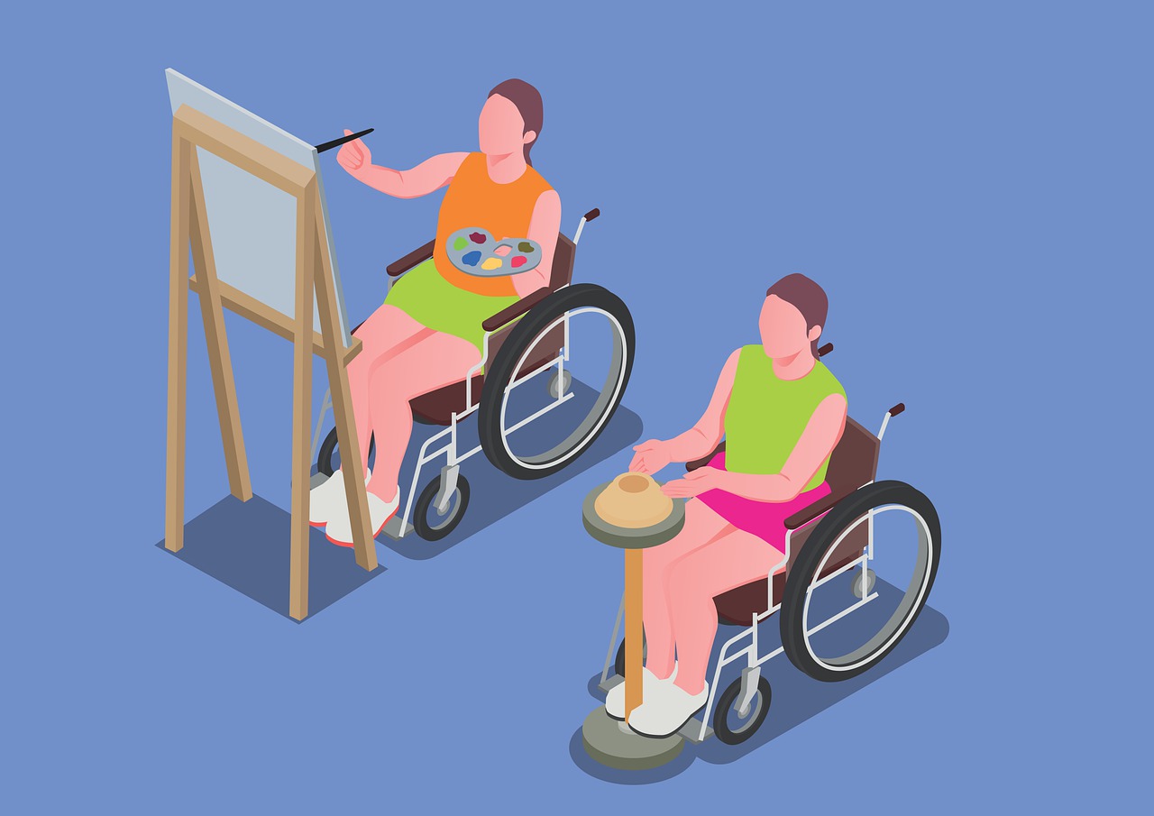 Ilustrasi disabilitas. Foto: ALBERTO H. FABREGAS/Pixabay 