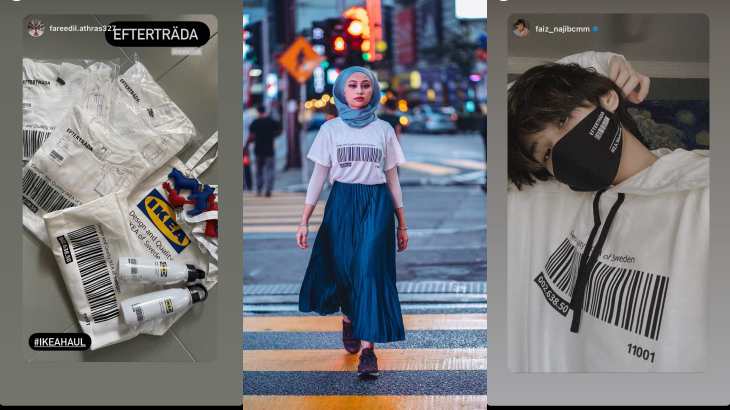Instagram IKEA merepost para pembeli merchandise (Foto: Instagram/@ikeamalaysia)