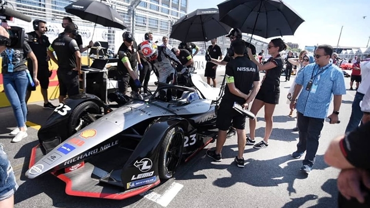 Ajang balap mobil Formula E. (Foto: Facebook/Anies Baswedan)
