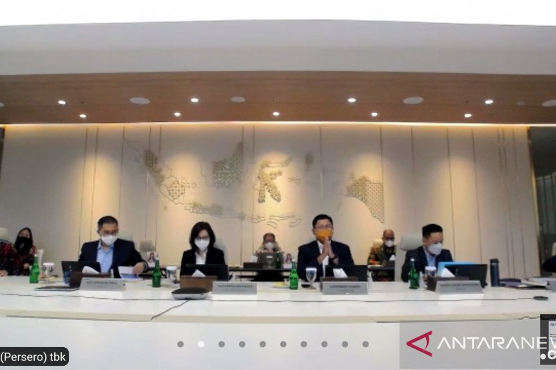 Konfrensi Pers Bank Mandiri. (Foto: Antara)