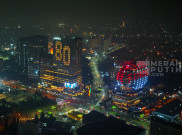 Gemerlap Konfigurasi Lampu HUT RI 80 di Carstensz Residence & Mall Rayakan Kemerdekaan RI