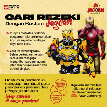 Cari Rezeki dengan Kostum Jagoan