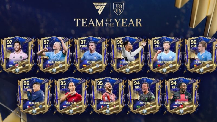 EA Sport FC Mobile Umumkan Daftar Pemain Team of the Year 2024
