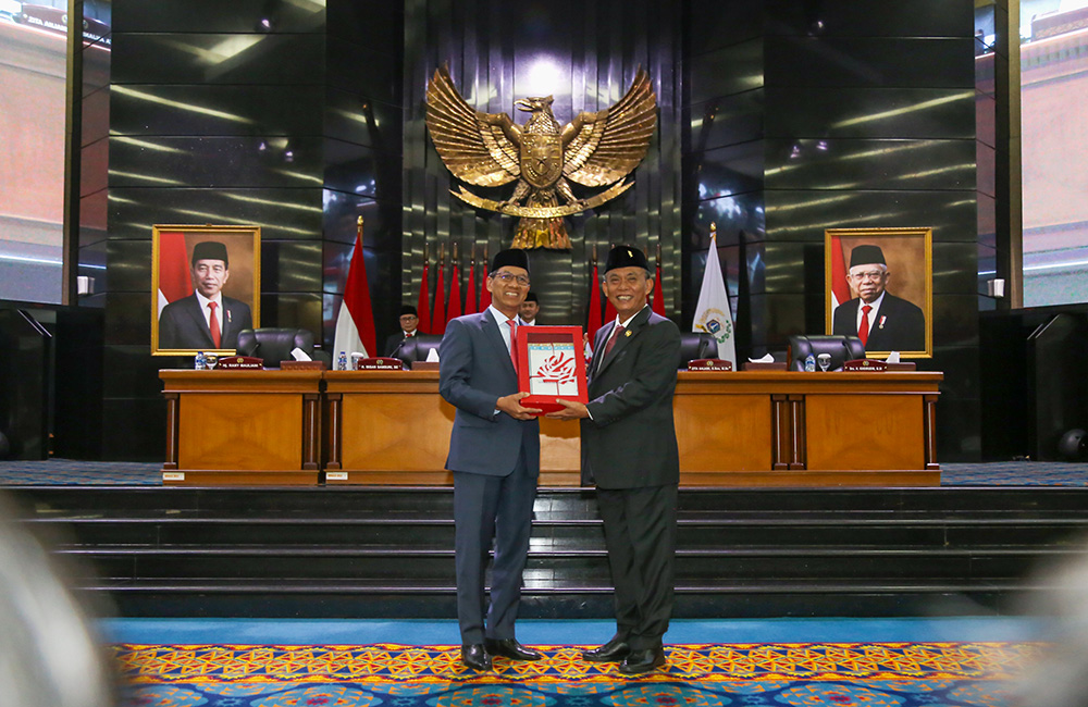 Jelang Purnatugas, Pj Heru Puji Peran Legislasi Prasetyo dkk di DPRD DKI