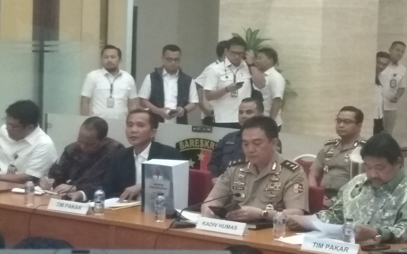 TGPF Kasus Novel saat memaparkan temuannya kepada awak media di Jakarta