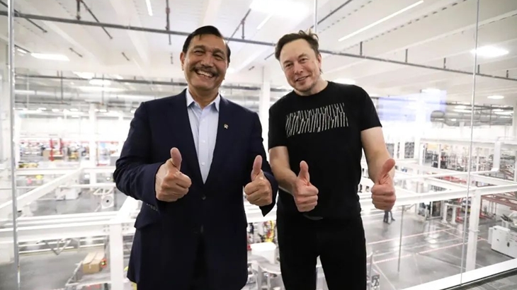 Luhut Klaim Elon Musk Tertarik dengan Industri Nikel di Indonesia
