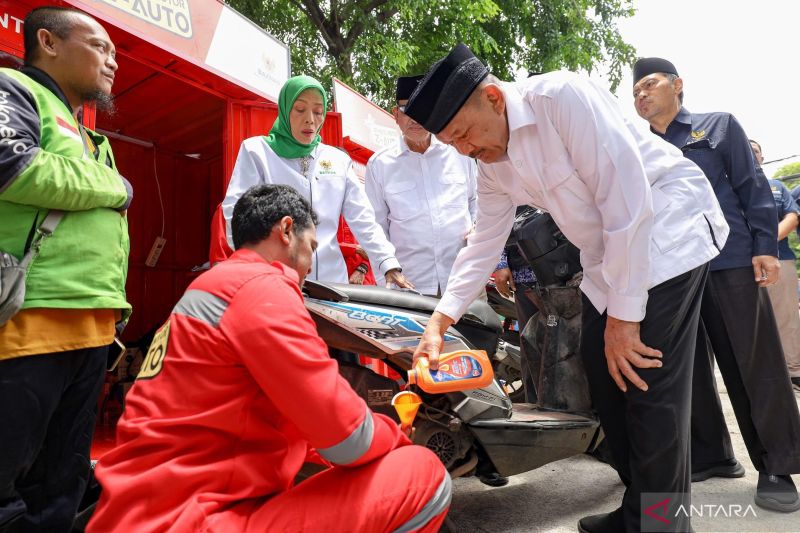 Baznas Beri Layanan Servis dan Ganti Oli Gratis Bagi 5.000 Motor Pemudik