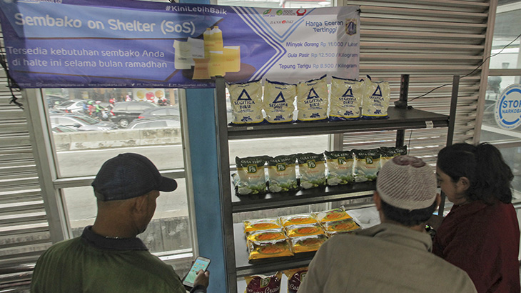  TransJakarta Berhasil Jual Sebanyak 4.527 Unit Bahan Pangan