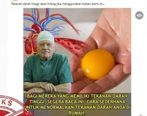 [HOAKS atau FAKTA]: Kuning Telur Bisa Normalkan Tekanan Darah Tinggi