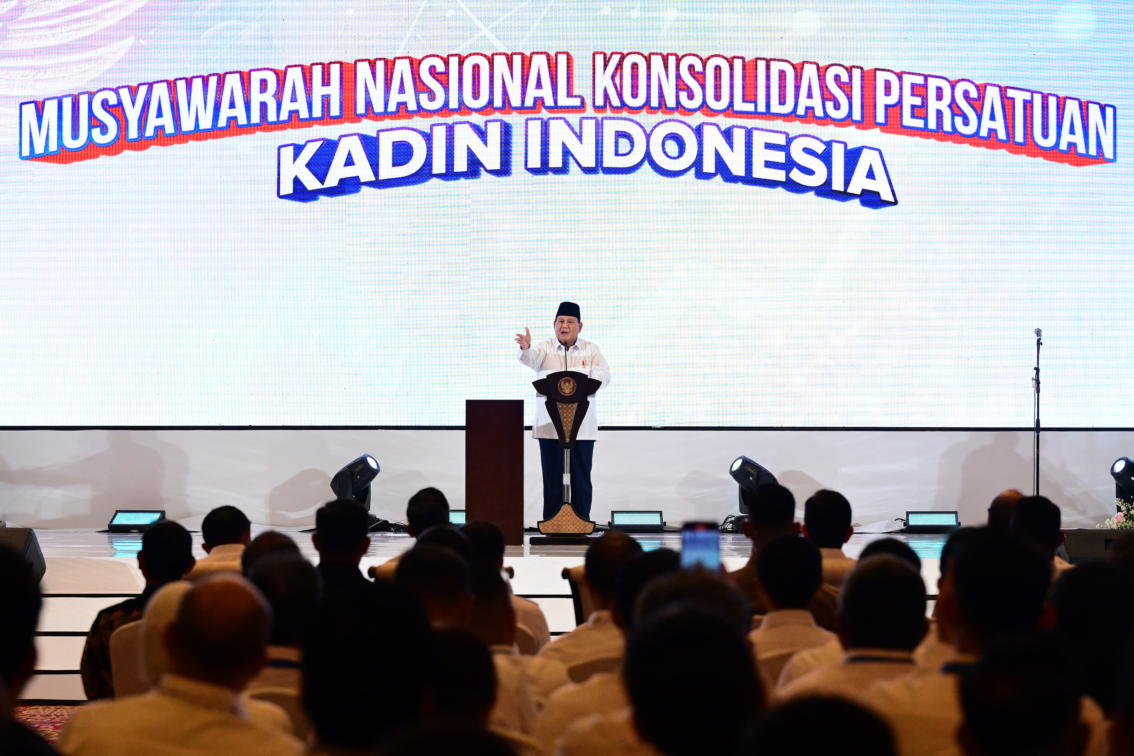 Presiden Prabowo Subianto Hadiri Munas Konsolidasi Persatuan Kadin Indonesia
