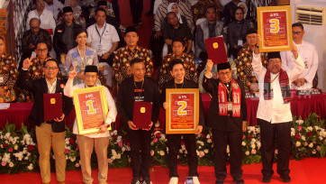 KPUD DKI Jakarta Tetapkan Nomor Urut Cagub-Cawagub Pilkada 2024