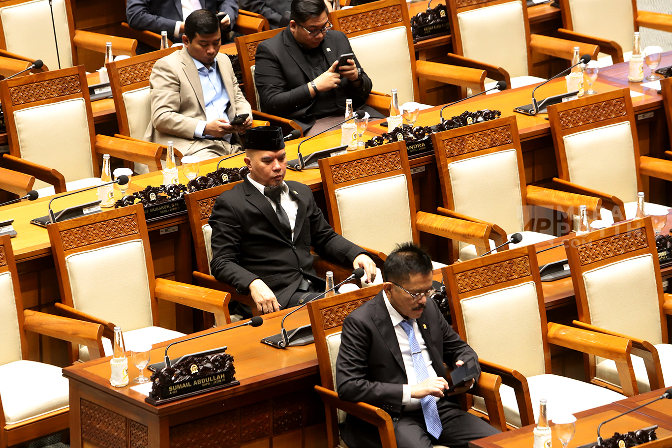 Rapat Paripurna ke-12 Masa Persidangan II Tahun Sidang 2024-2025 di Kompleks Parlemen, Senayan, Jakarta, Selasa (4/2/2025).