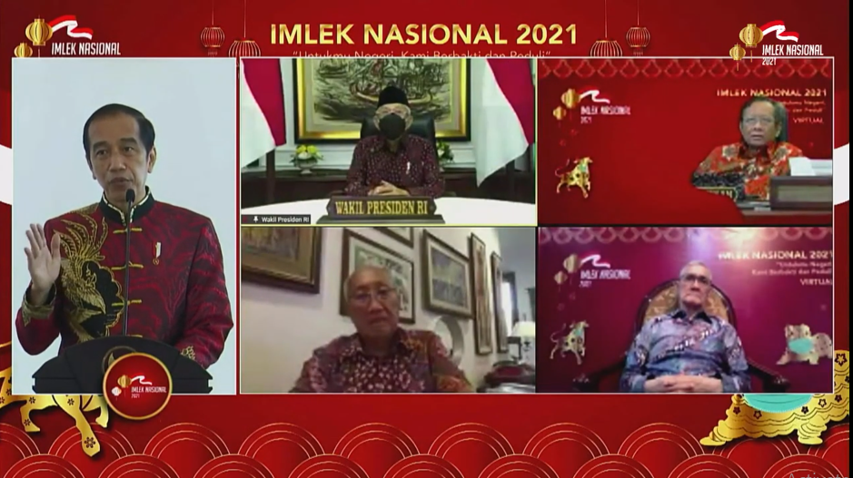Di Perayaan Imlek Nasional, Jokowi Pastikan Ketersediaan Vaksin COVID-19 