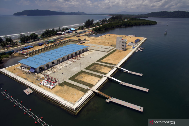 Arena Dayung PON di Teluk Youtefa Papua Sudah Rampung 100 Persen