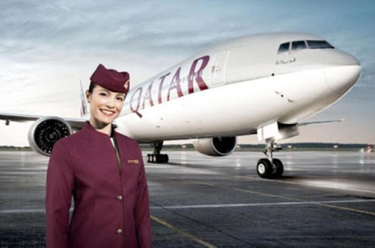 Layani Penumpang, Awak Kabin Qatar Airways Kenakan APD Lengkap