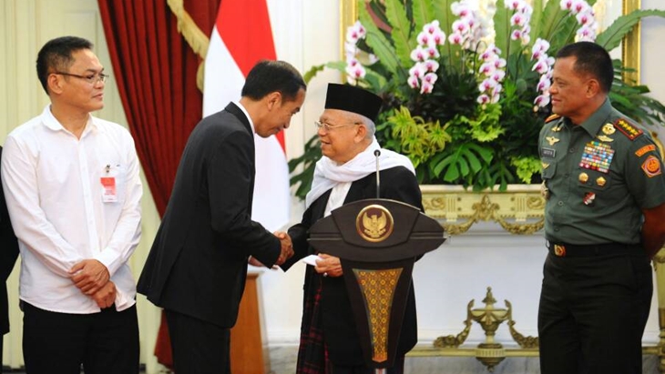 Presiden Jokowi dan KH Ma'ruf Amin