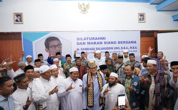 Sandiaga Uno Sapa Kyai dan Kaum Milenial di Lampung