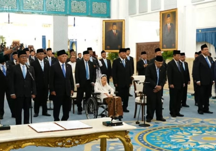 Prabowo Lantik 26 Wantimpres: Pratikno Jadi Ketua, Hatta Rajasa Wakil Ketua
