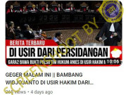 [HOAKS atau FAKTA]: Tim Hukum Anies Diusir MK Gara-Gara Bukti Palsu
