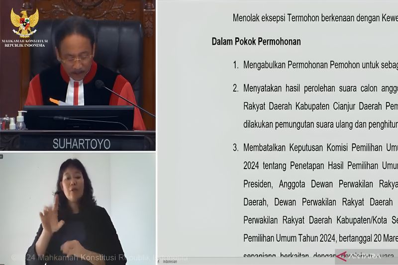 MK Perintahkan Pileg Ulang di Dapil 3 Kabupaten Cianjur