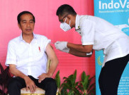 Presiden Jokowi Disuntik Booster Kedua Pakai Vaksin Indovac