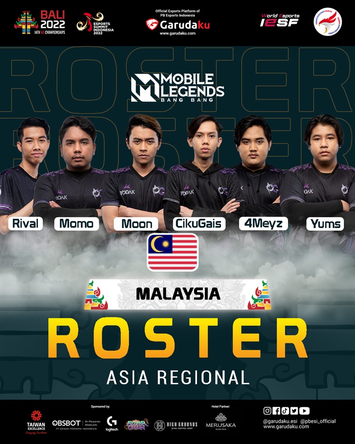Intip Perwakilan Asia dan Para Roster di Bali 14th World Esports Championships