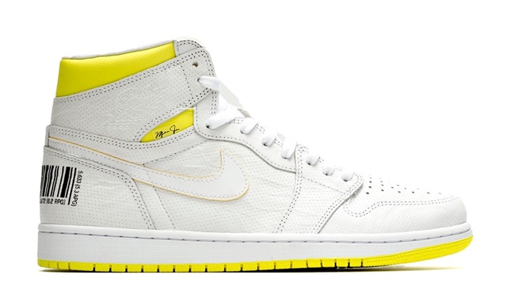 Air Jordan 1 First Class Flight yang Kaya Detail
