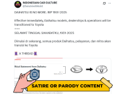[HOAKS atau FAKTA]: Astra Daihatsu Motor Akhirnya Hentikan Operasional di Indonesia, Semua Dialihkan ke Toyota