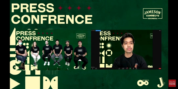Konferensi pers virtual 'Jameson Connects Indonesia'. (Foto: istimewa)