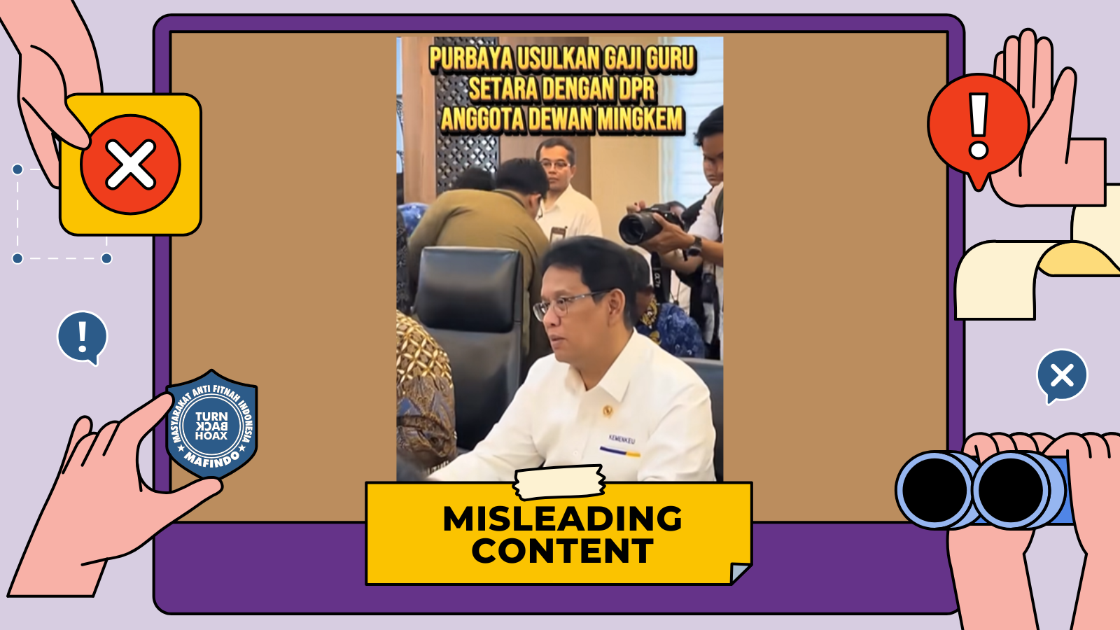 [HOAKS atau FAKTA ]: Menkeu Purbaya Usulkan Gaji Guru Setara Anggota DPR