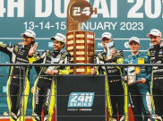 Valentino Rossi dan Sean Gelael Finis Ketiga di Dubai 24 Hours