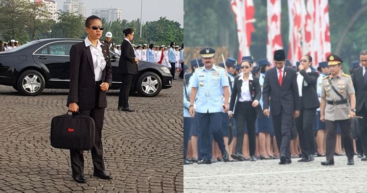 5 Potret Paspampres Wanita yang Kawal Jokowi di Monas