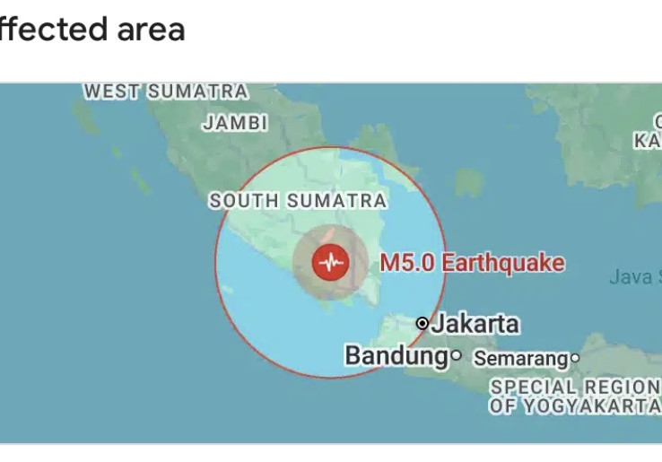 Gempa Magnitudo 5,0 Guncang Lampung Pagi ini, BMKG Jamin Tak Berpotensi Tsunami