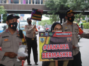 Tekan Penyebaran COVID-19, Polisi Bikin Gerakan 'Jakarta Bermasker'