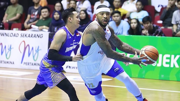 Pemain Satria Muda Pertamina Jakarta, Jamarr Johnson. (Instagram/@marrbbal71n)