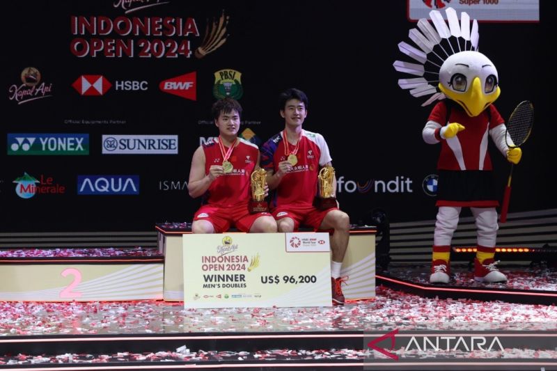 Liang/Wang Persembahkan Gelar Keempat untuk China di Indonesia Open 2024
