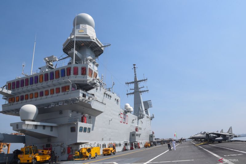 Selain Perkuat Maritim Indonesia, Kapal Induk Giuseppe Garibaldi Juga Punya Dukung OMSP untuk Bawa Logistik