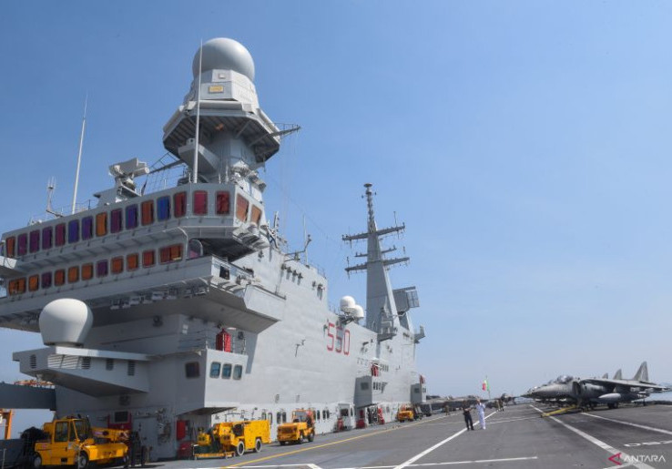 Selain Perkuat Maritim Indonesia, Kapal Induk Giuseppe Garibaldi Juga Punya Dukung OMSP untuk Bawa Logistik
