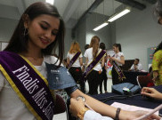 Tebarkan Kepedulian Pada Sesama, Finalis Miss Jakarta Fair 2019 Ikuti Program Donor Darah