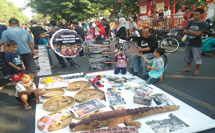 Galang bantuan untuk korban Gempa Lombok