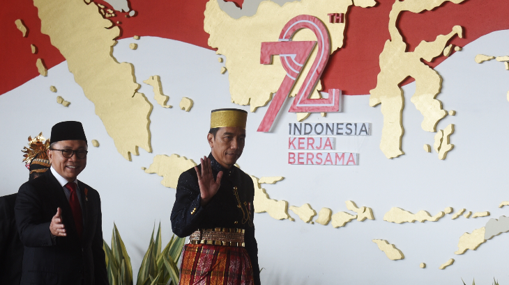 Sidang Tahunan MPR: Jokowi Pakai Baju Bugis, JK Kenakan Pakaian Jawa