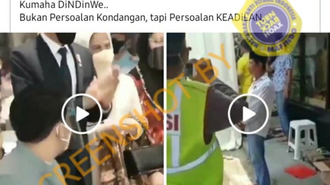 Tangkapan layar hoaks kondangan. (Foto: Mafindo)