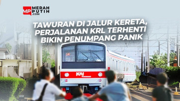 Tawuran di Jalur Kereta, Perjalanan KRL Terhenti Bikin Penumpang Panik