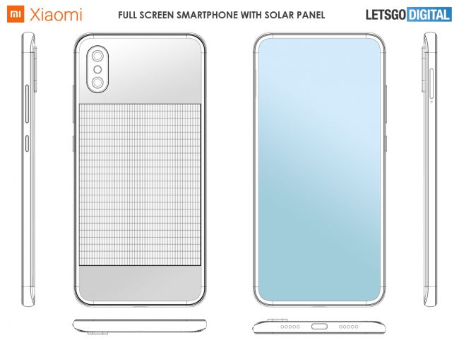 Xiaomi Patenkan Ponsel Pintar Bertenaga Matahari