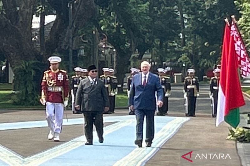 Presiden Prabowo Sambut Presiden Belarus Alexandr Lukashenko di Istana Merdeka