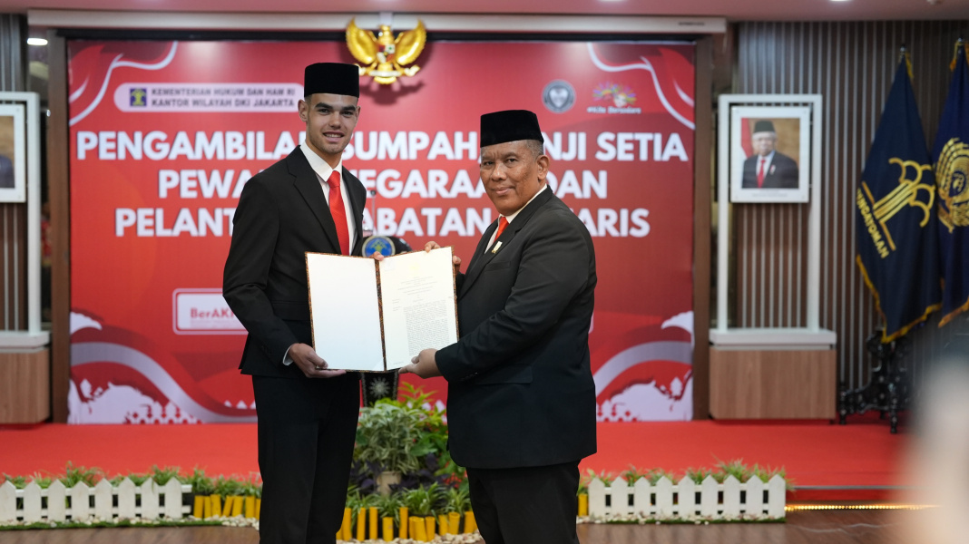 Jens Raven Resmi Jadi WNI, Siap Bela Timnas U-19 