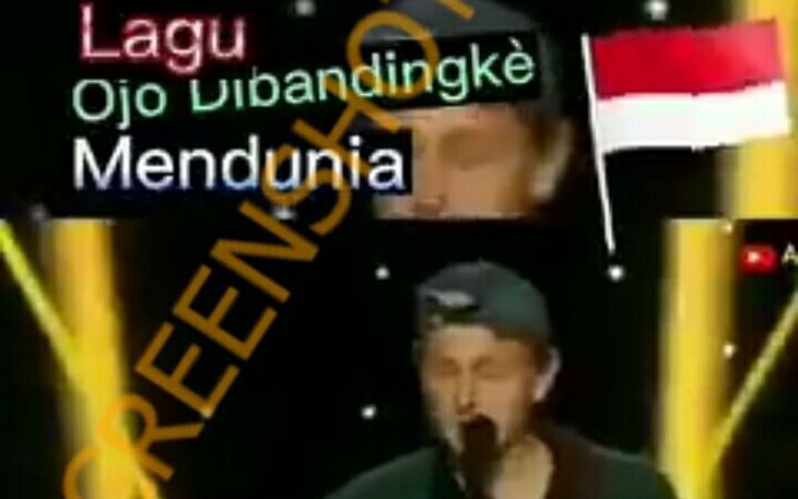 [HOAKS atau FAKTA]: Ojo Dibandingke Dinyanyikan di Ajang Pencarian Bakat Luar Negeri