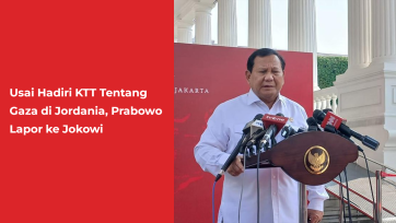 Usai Hadiri KTT Tentang Gaza di Jordania, Prabowo Lapor ke Jokowi