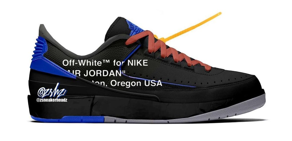 Off-White x Air Jordan 2 Low “Black” . (Foto Z Sneakerheadz) 